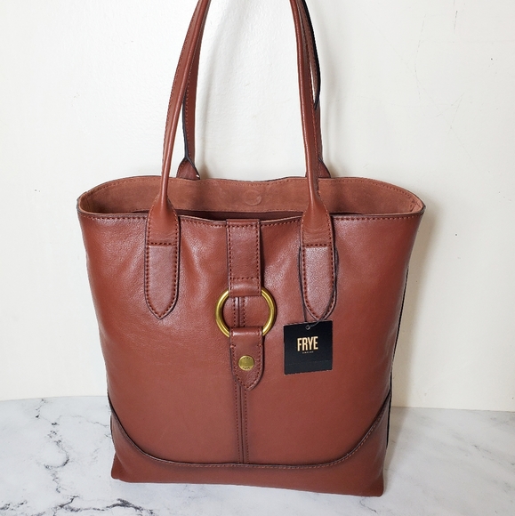 Frye Handbags - Frye Leather Ring Cognac Tote